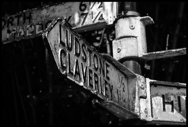 Old road sign.